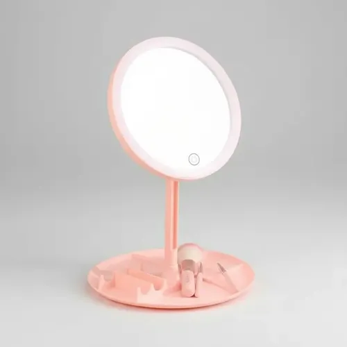 Espejo Led Tactil Portatil Blanco 3 Tonos 16 Cm