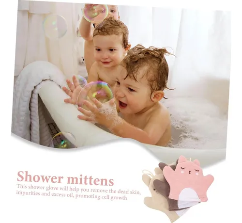 Guantes Exfoliantes Gleavi 3 Piezas Para Ducha Suaves