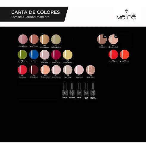 Kit Meline X69 Esmaltes Semipermanentes Gel Uv