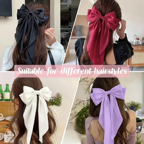 8 Pinzas Para El Pelo Con Lazo/accesorios El Cabello.