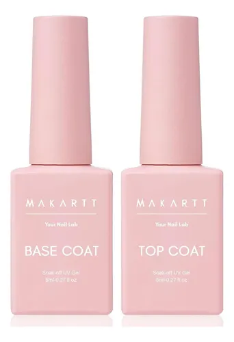 Kit De Base Y Top Coat De Gel Makartt 2pcs 8ml
