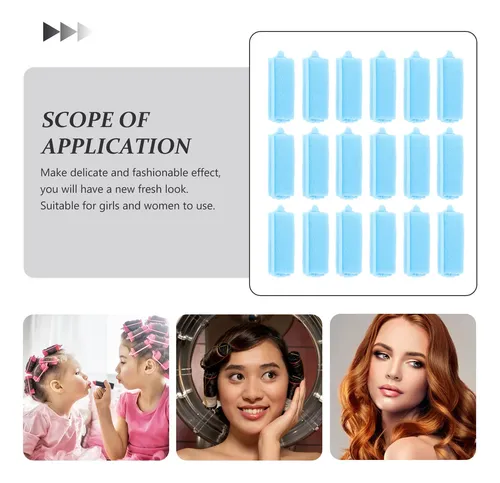 20pcs Air Bangs Creation With Sponge Hair Rollers For Women