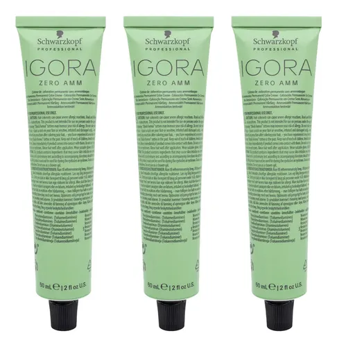 Schwarzkopf Igora Zero X3 Tintura Sin Amoníaco Cabello 60ml