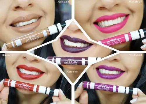 Labial Mary Kay Matte Liquid Lip Color At Play color spicy red