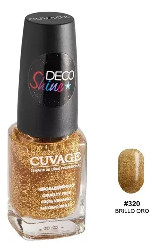 Esmaltes De Uñas Tradicional Sin Tacc Cuvage Pro Keratine Color #320 Brillo oro