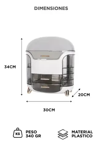 Organizador Maquillaje Gadnic Porta Cosméticos Skin Care