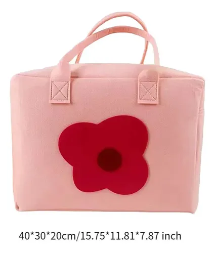 Bolsa De Maquillaje De Viaje, Bolsa De Aseo Flor Rosa Z