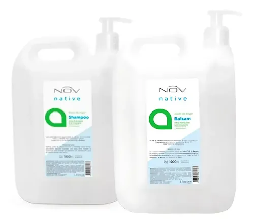 Kit Shampoo + Enjuague Nov Aceite De Argan Nutricion 1900ml