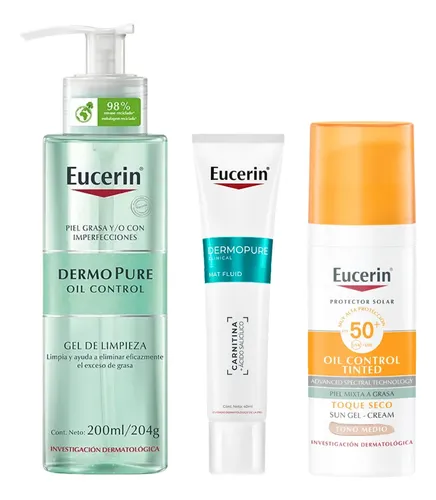 Eucerin Rutina Hidratación Piel Grasa Grasa Día/noche