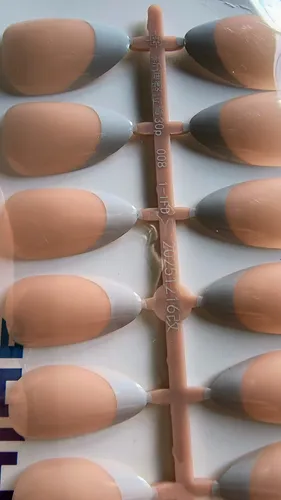 Uñas Postizas Press On Nails French X 30 Pcs 15 Medidas