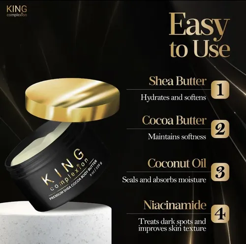 Manteca Corporal King Complexion, Karité Y Cacao, 240 Ml, Or
