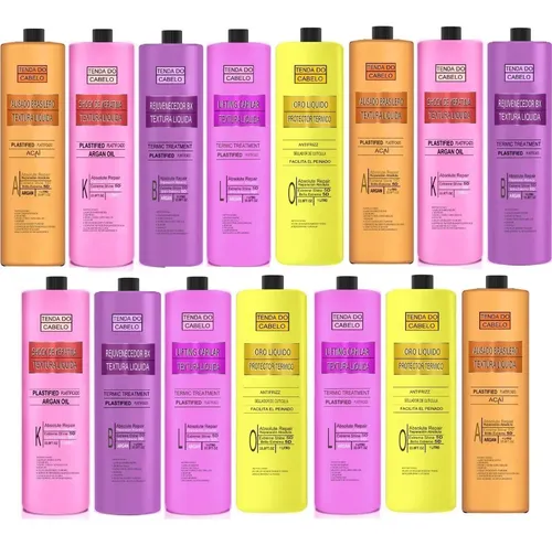 Alisado + Shock De Keratina + Oro No Es Crema 15 X 1 Litro
