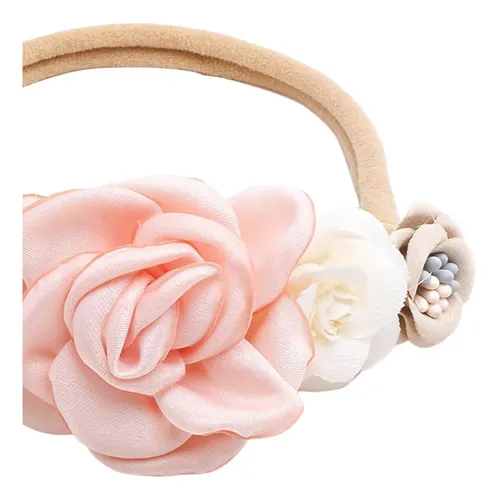 Compatible Con Genérico Diadema Floral Bebé Niña Suave .
