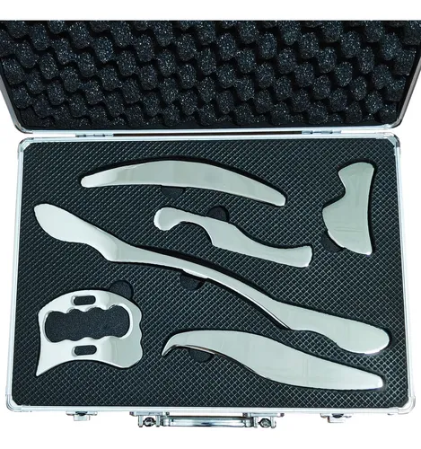 Juego De Herramientas De Masaje Gua Sha De Acero Inoxidable