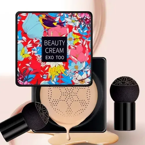 Bb Cushion Foundation Cc Cream Corrector Kit De Tono Exo Too-natural Color Set