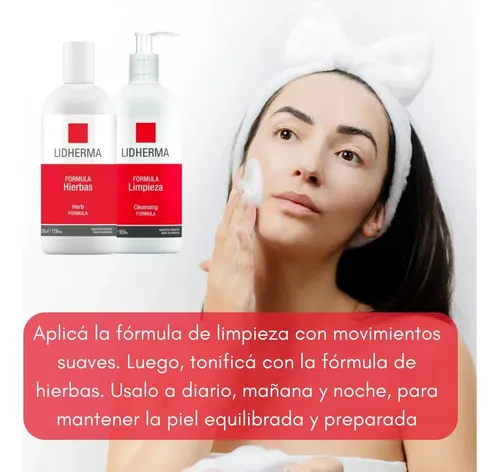 Lidherma Kit Limpieza Emulsion Locion Hierbas Piel Sensible