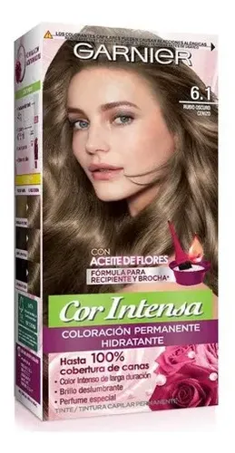 Tintura Cor Intensa Aceite De Flores 6.1 Rubio Oscuro 20vol.