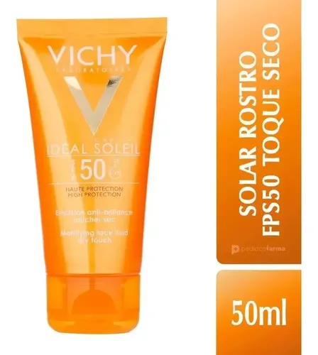 Vichy Facial Fps50+ Crema Protector Solar Toque Seco. 50ml