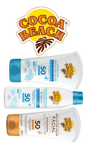 Cocoa Beach Protectores Solares F50 Aerosol, Crema Y Facial