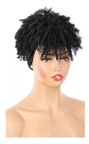 Diadema Wigs Brown Para Peluca Corta Afro Afro Ombre Negra