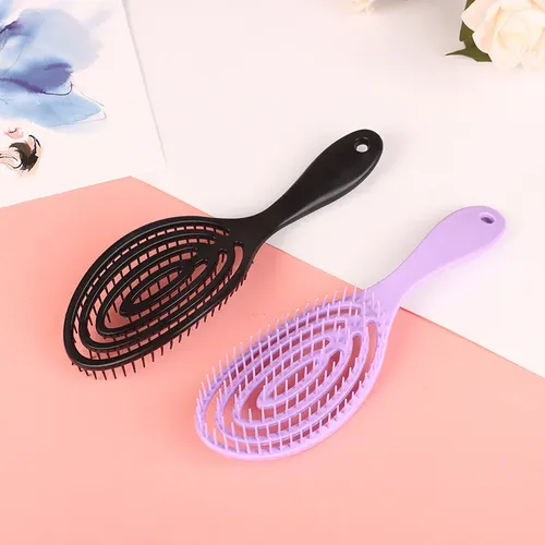 Peine De Masaje Elástico, Cepillo Desenredante Para Cabello