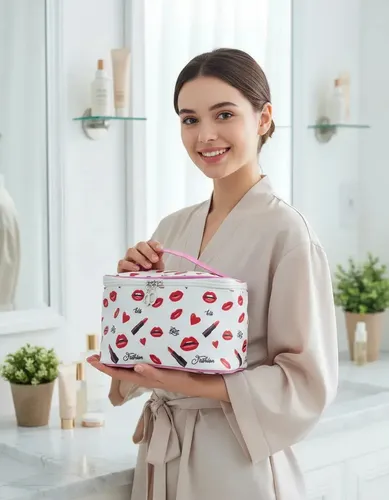 Neceser Porta Cosmeticos Maquillaje Brochas Bolso Estuche Color 3