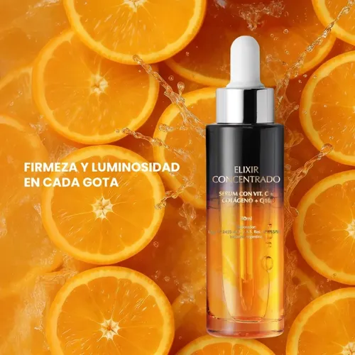 Elixir Concentrado Serum Con Vitamina C Colágeno Q10