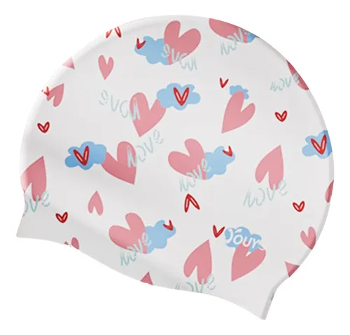 Gorro De Natación De Silicona Para Hombres Y Corazón