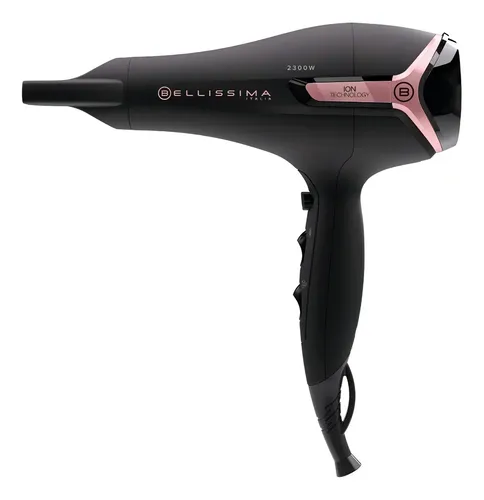 Secador De Pelo Bellissima K9 2300 Ion Plus Dc Negro