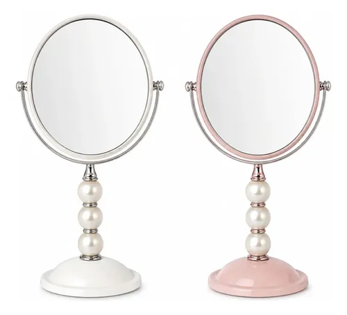 Espejo De Mesa Doble Faz Con Aumento Varios Modelos