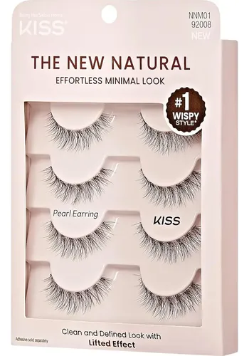 Pestañas Postizas Kiss The New Natural 12 Mm, 4 Pares