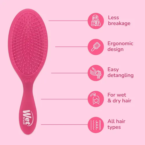 Cepillo Wet Brush Frost Color Pink. Cabello Seco O Húmedo