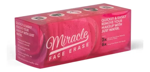 Paño Desmaquillante Miracle Face Erase, Paquete De 2 Unidade
