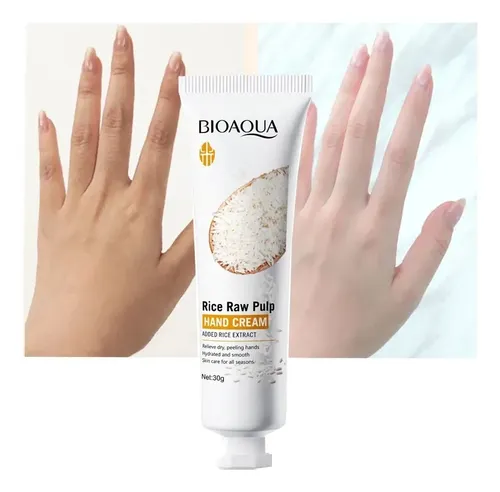 Crema Arroz Bioaqua – Aclara Manos + Todo Tipo Piel