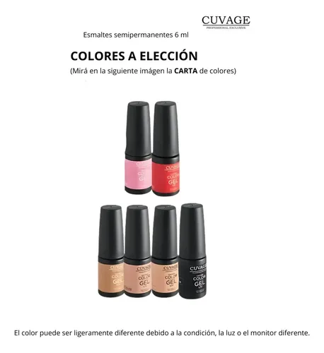 Kit Esmaltes Semipermanentes X 6 Color Led/uv Top Base Uñas