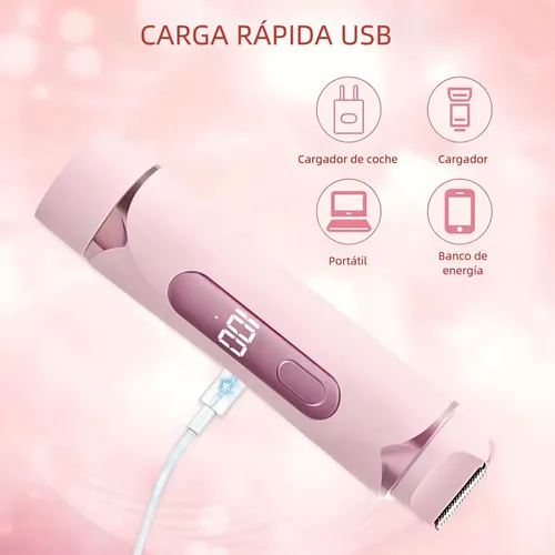 For Depiladora Para Mujer De Bikini Electrica Doble Cabeza
