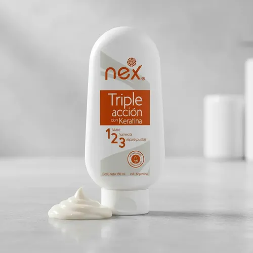 Crema De Peinar Triple Accion Keratina Nex Sin Enjuague