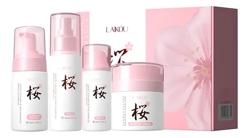 / Set De Regalo Laikou Pro Japan Sakura De 4 Piezas, Kit De+