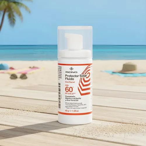 Protector Solar Facial Fluido Fps60 Natural Tono Medio
