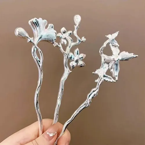 6 Palillos For El Pelo Vintage Y Estilo Chino, Retro