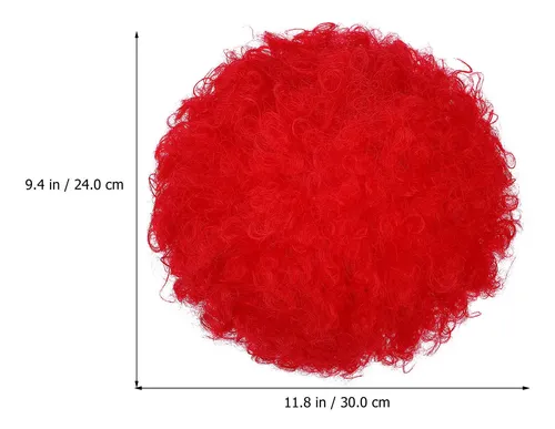 Peluca Afro Payaso Colores Arcoíris Disfraz Fiesta