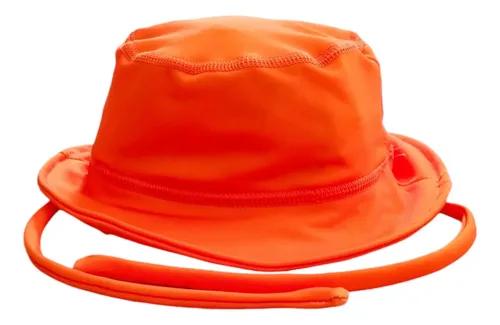 Gorro Infantil Tela Malla Bebe Niño Piluso Con Protección Uv Color Naranja Talle 5