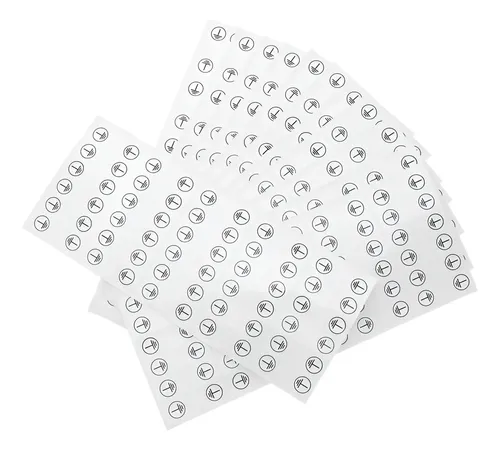 12 Hojas De Pegatinas Autoadhesivas Con El Símbolo De La Tie