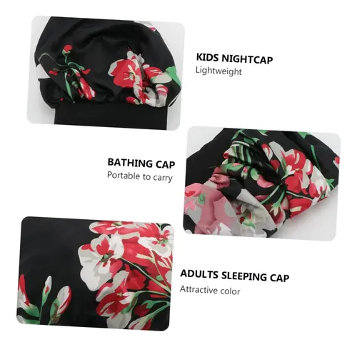Gorro Dormir Satén Elástico Adultos Accesorios Cabello Baño