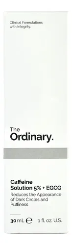 Sérum Caffeine Solution 5% + EGCG The Ordinary Eye Serum día/noche para todo tipo de piel de 30mL 30+ años Cafeina