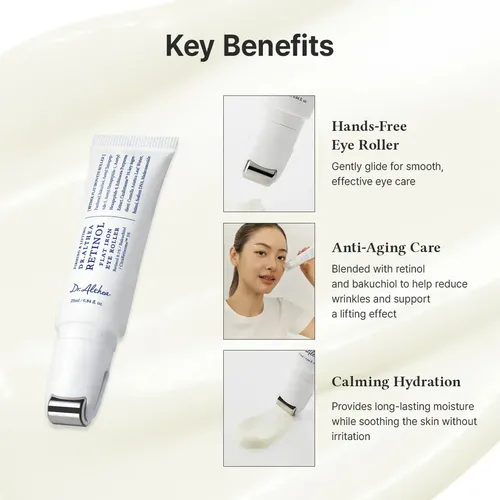 Dr. Althea Retinol Flat Iron Eye Roller 25ml Contorno Ojos Todo Tipo De Piel Noche