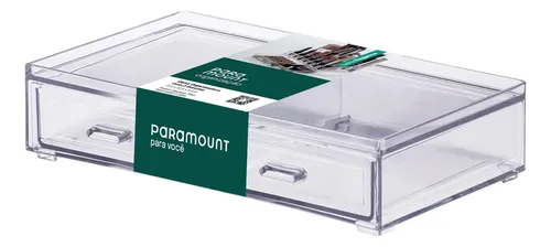 Organizador Acrílico Doble Premium 2 Cajones Maquillaje