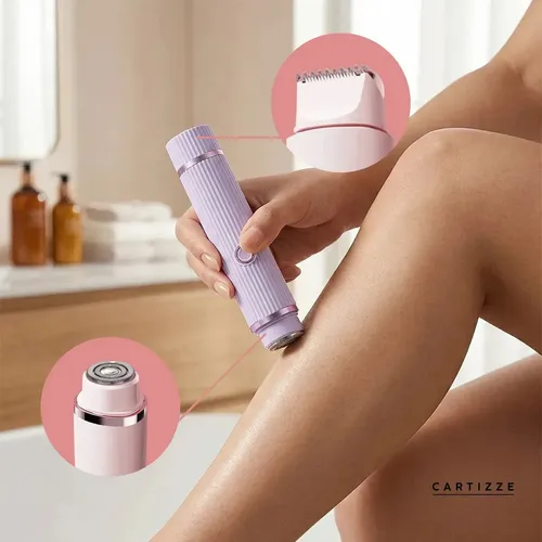 Faa Depiladora Eléctrica 2 En 1 Para Mujer, Vello Corporal,
