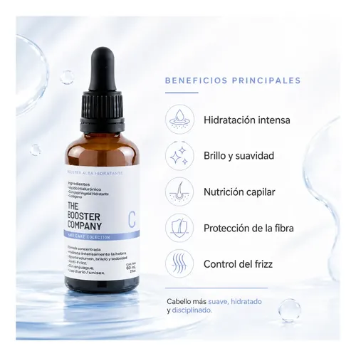 Booster C Capilar Ultra Hidratante Colágeno Y Hialurónico
