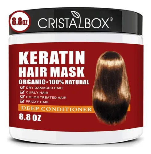 Mascarilla Capilar Keratina Cristalbox Hidratante 250ml